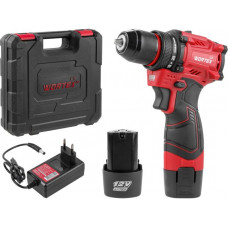 Аккум. дрель-шуруповерт WORTEX LX BD 1220 DLi 12В, 30 Нм, 2*1.5 Ач, патрон 10 мм, бесщёт. (12 В, БЕСЩЁТ.ДВИГ., с 2х1.5 Ач акб, НЕ подходит к линейке A