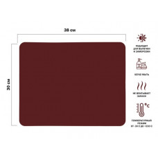 Коврик для выпечки и жарки силиконовый, прямоугольный, 38 х 30 см, BURGUNDY, PERFECTO LINEA