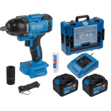 Аккум. ударный гайковерт BULL SC 1807 Xcase, XLTpro, БЕСЩЕТ., 18 В, 750 Н*м, 1/2", 2х6 А*ч, з/у 6 А (вес 2,24 кг)