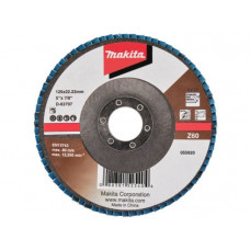 Круг лепестковый шлифовальный 125x22.23 мм, Z60, стекловолокно, угловой Makita