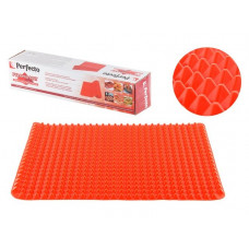 Коврик для выпечки и жарки силиконовый Pyramid Mat (Пирамид Мэт), 40 x 29 см, красный, PERFECTO LINE (PERFECTO LINEA)