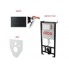 Инсталляционный сет 4 в 1 с кнопкой M578, Alca (Alcaplast)