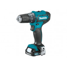 Аккум. ударная дрель-шуруповерт MAKITA CXT HP 333 DWAE в чем. (12.0 В, 2 акк., 2.0 А/ч Li-Ion, 2 скор., 30 Нм, шурупы до 8 мм, сверление в металле до