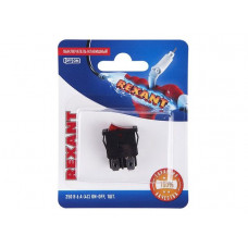 Выключатель клавишный 250V 6А (4с) ON-OFF красный с подсветкой Mini (RWB-207, SC-768) REXANT