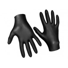Перчатки нитриловые ультрапрочные, р-р 10/XL черные, (уп. 100 шт.), Jeta Safety