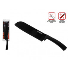 Нож кухонный азиатский сантоку (santoku) 18 см, серия CHEF dark, PERFECTO LINEA