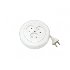 Удлинитель на катушке 5м (3 роз., 1.5кВт, б/з, ПВС 2х0,75) Bylectrica